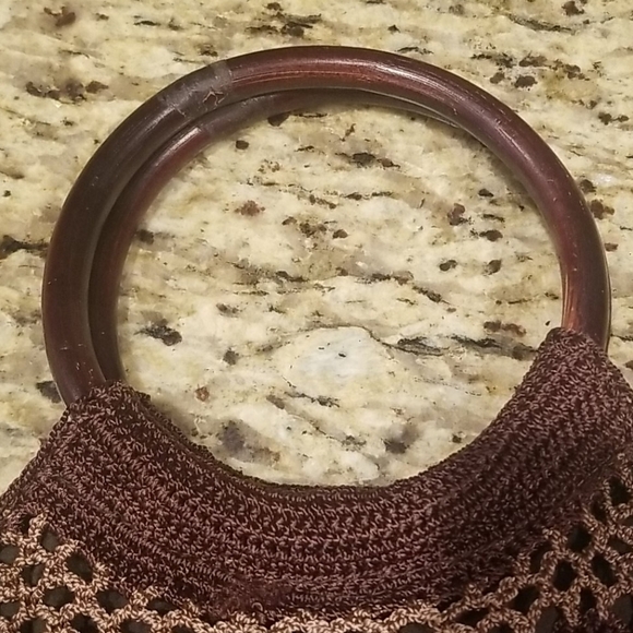 Nine west brown floral purse - Picture 3 of 5